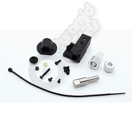 TRI-Copter Servo Mount Set with Gear (Black)