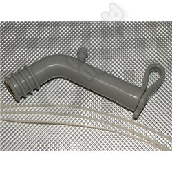 Silicone exhaust Deflector 85mm - 8mm ID w/Sealer Plug
