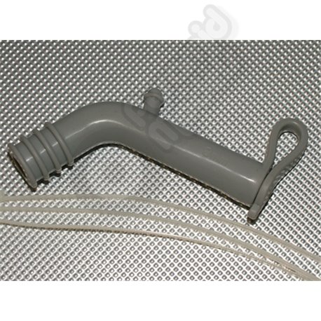 Silicone exhaust Deflector 85mm - 8mm ID w/Sealer Plug