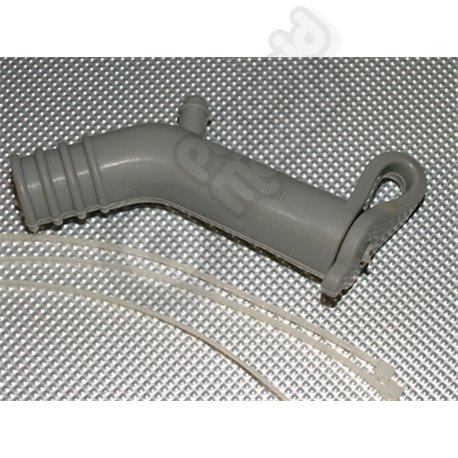 Silicone exhaust Deflector 83mm - 10mm ID w/Sealer Plug
