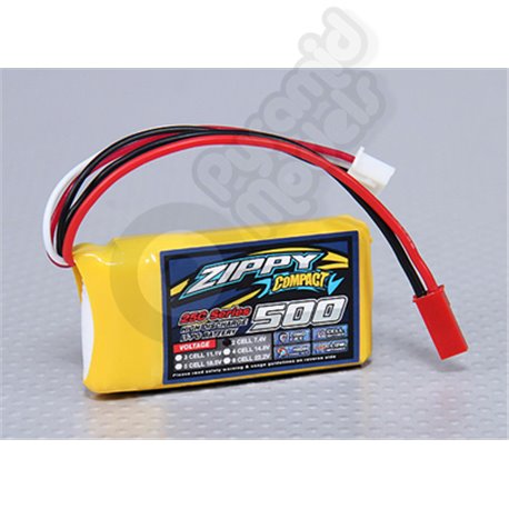 ZIPPY Compact 500mAh 2S 25C Lipo Pack