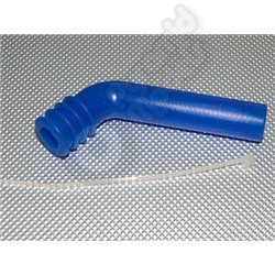 Silicone Exhaust Deflector 80x10mm (Blue)