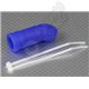 J-Shape Blue Silicone Exhaust Coupler 52x15mm