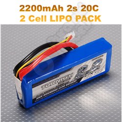 2x Turnigy 2200mAh 2S 20C -30C BURST LiPo Pack - LiPo battery with XT60 Plugs