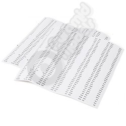Servo Lead/Receiver Identification Labels - Set of 444