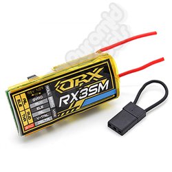 OrangeRX RX3SM Micro 3-Axis Flight Stabilizer w/DSM2 Compatible 4CH 2.4Ghz Receiver w/Remote ON/OFF