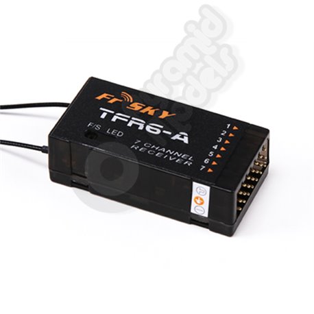 FrSky TFR6-A 7ch 2.4Ghz Receiver FASST Compatible (Horizontal Connectors)