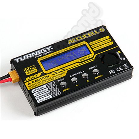 Turnigy Accucel-6 80W 10A Balancer/Charger LiHV Capable w/ accessories