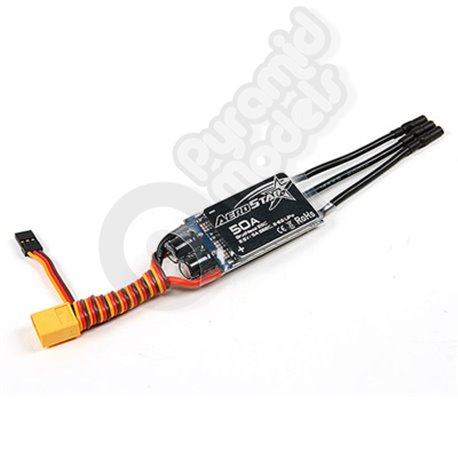 Aerostar 50A Electronic Speed Controller with 5A BEC (2~6S)
