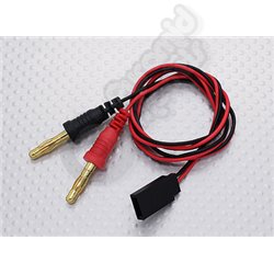 Futaba Plug to Banana Plug Charge Lead Adapter