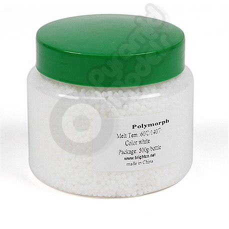 Polymorph Hand Mouldable Plastic (500g Bottle - 4 inch Dia.)