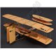 Rubber Band Powered Freeflight Wright Flyer 490mm Span 