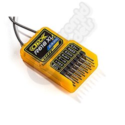 OrangeRx R618XL DSM2/DSMX 6Ch 2.4GHz Receiver w/PWM and CPPM and Long Antenna
