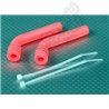 Silicone Exhaust Deflector 78x8mm (Florescent Pink)