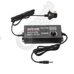 3-12V 5A 60W AC/DC Adapter Switching Power Supply Regulated Power Adaptor Display - UK Plug