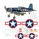 Vought F4U Corsair decal set 4