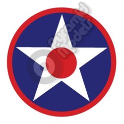 USA Roundel with red outline centre spot