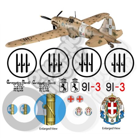  Macchi C-202 Folgore Decal sets