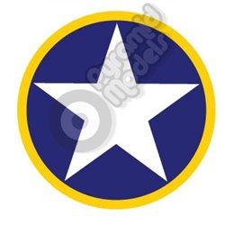 USA Roundel with yellow outline