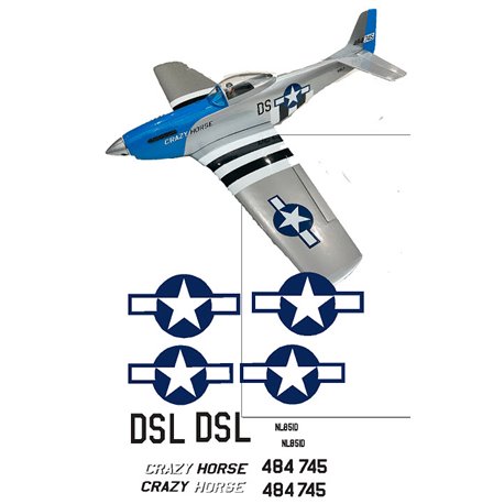 Cambrian Funfighter P51-D Mustang Decal Set