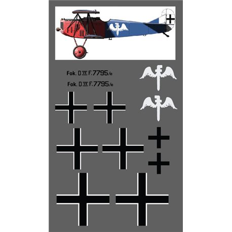 Fokker DV11 Decal Set - Suitable for Flair model