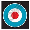 RAF - British Roundel - Type D roundel - Light blue & white outline