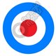 RAF - British Roundel - Type D - Light blue