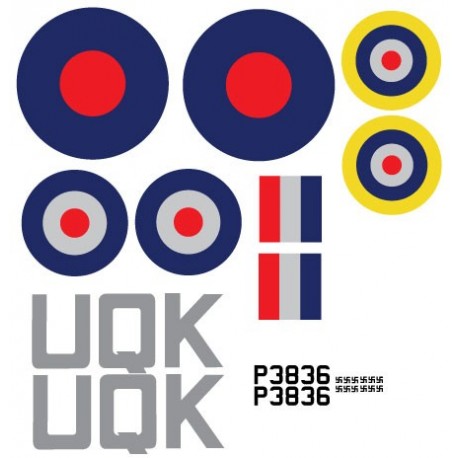 Spitfire Decal Sets - Mk 1 - MK3