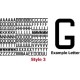 CNC Cut Vinyl LETTERS - Style 3