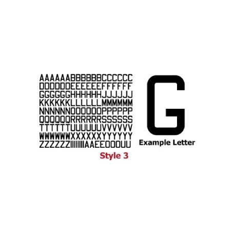 CNC Cut Vinyl LETTERS - Style 3