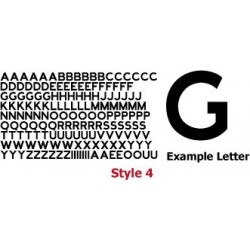 CNC Cut Vinyl LETTERS - Style 4