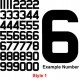 Cut Numbers - Style 1
