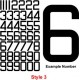 Cut Numbers - Style 3