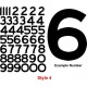 Cut Numbers - Style 4