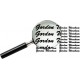 36 Names - 12mm high CNC cut in Self adhesive Vinyl