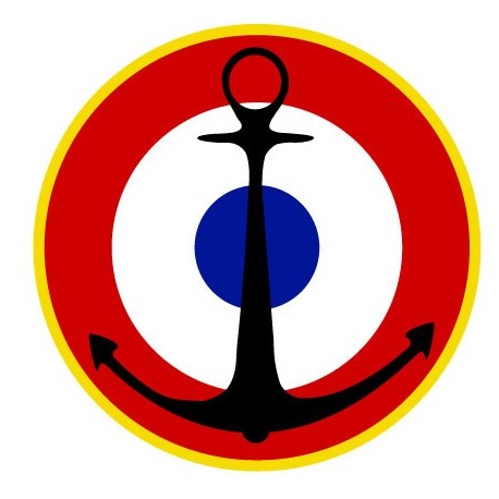 French roundels with anchor and yellow band