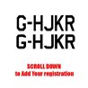 Pair of Registration Letters / Numbers