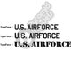 U.S AIRFORCE - Cut vinyl lettering