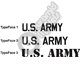 U.S. ARMY - Cut vinyl lettering