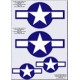 American Star & Bar Decal Set