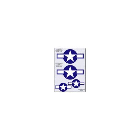 American Star & Bar Decal Set