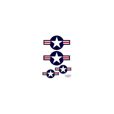 American Star & Bar Decal Set