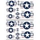 American Star & Bar Decal Set
