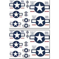 American Star & Bar Decal Set
