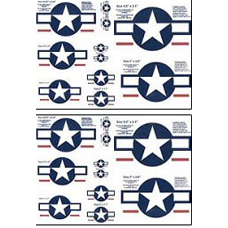 American Star & Bar Decal Set