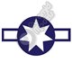 Star & Bar - Blue & White 7 point star