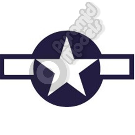USA Star & Bar - Blue & White