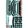 TAMIYA- Honda NSX - 1/10th scale Decal Set
