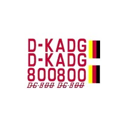  DG800 1/4 scale set