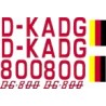 DG800 1/4 scale set